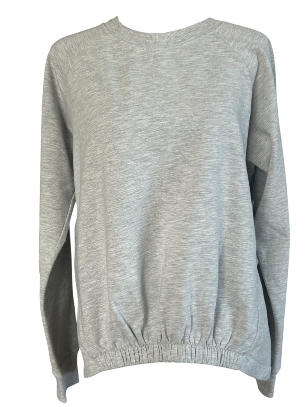 Z By Zella Gray Pullover Sweatshirt Lightweight Lounge Crewneck Athleisure M